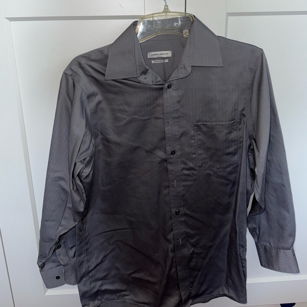 Men's Gray Dress Shirt